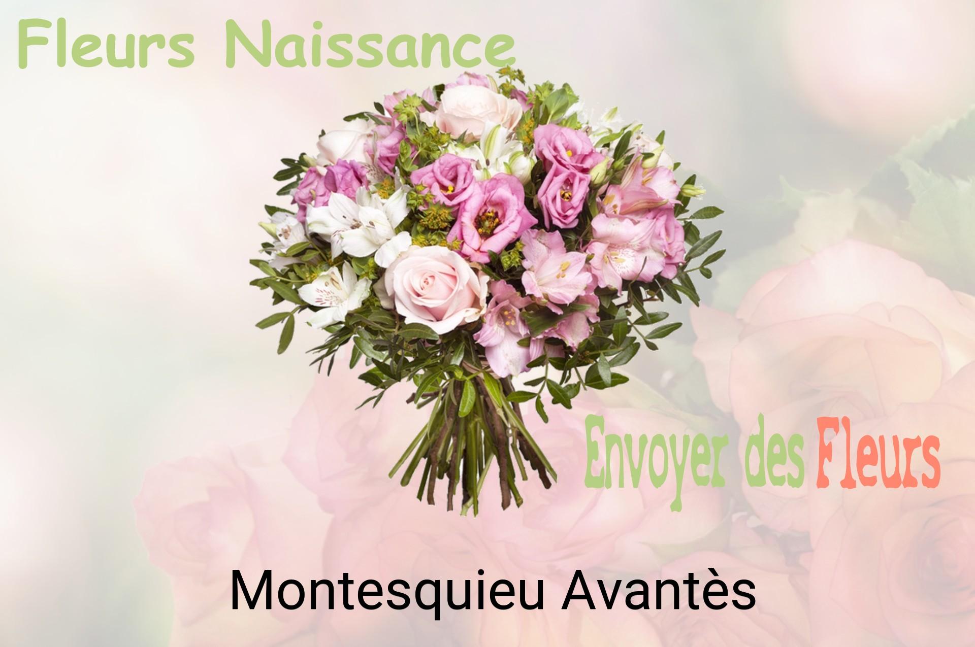 Bouquet de fleurs de naissance livré à Montesquieu-Avantès